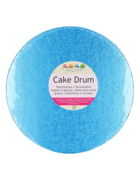 FunCakes Cake Drum Rond -25cm- Blauw 
