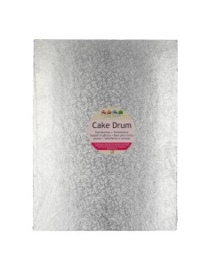 FunCakes Cake Drum Rechthoek -40x30 cm- Zilver