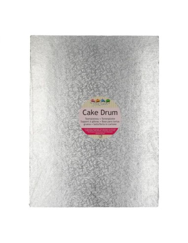 FunCakes Cake Drum Rechthoek -40,5x30,5cm- Zilver