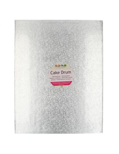FunCakes Cake Drum Rechthoek -45,5x35,5cm- Zilver