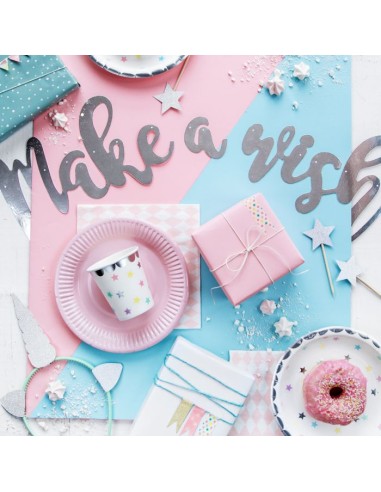PartyDeco Banner Unicorn Make a Wish //