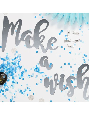 PartyDeco Banner Unicorn Make a Wish //