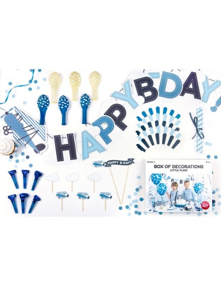 PartyDeco Party Decoratie Set Vliegtuigjes //