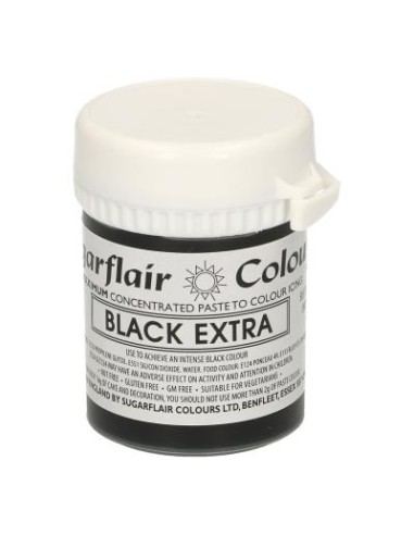 Sugarflair Geconcentreerde Eetbare Kleurstof Extra Black //
