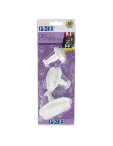 PME Plunger Uitsteker Set Doodshoofd -3st-