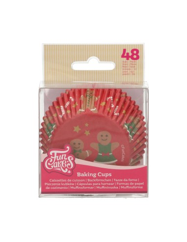 FunCakes Baking Cups Gingerbread -48st-