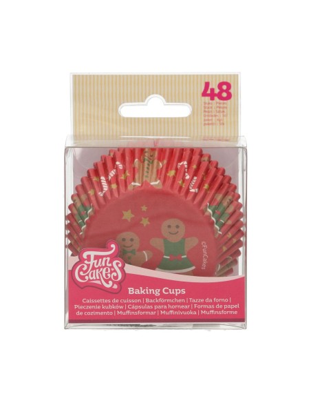 FunCakes Baking Cups Gingerbread -48st-