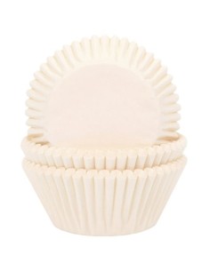 House of Marie Baking Cups Effen Ivoor -48st-