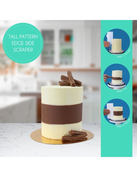 PME Acryl Schraper Breedte Ring -10&15cm hoog- //