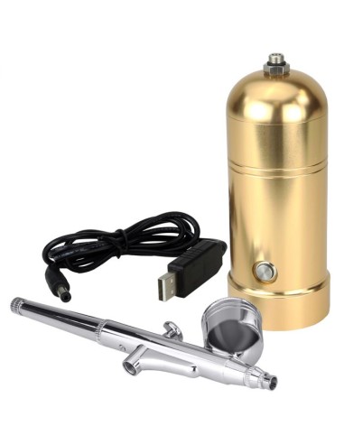 PME Oplaadbare Airbrush Set Goud