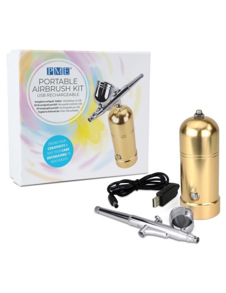 PME Oplaadbare Airbrush Set Goud
