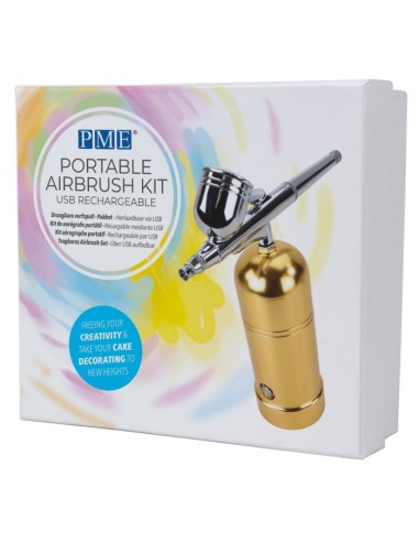 PME Oplaadbare Airbrush Set Goud