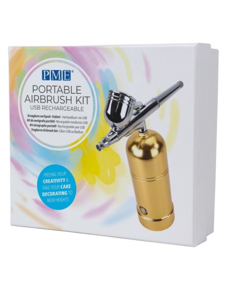 PME Oplaadbare Airbrush Set Goud
