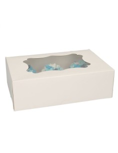 FunCakes Cupcake Doos 6 Blanco -3st-