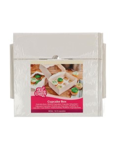 FunCakes Cupcake Doos 6 Blanco -3st- 2