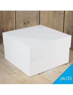 FunCakes Taartdoos Blanco 25x25x15cm -25st-