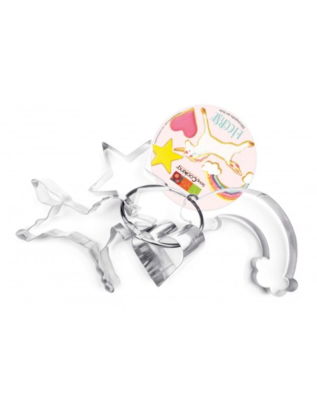 Scrapcooking Koekjes Uitsteker Set Unicorn -4st- //