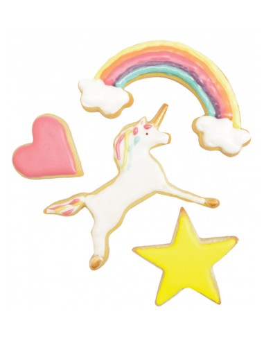 Scrapcooking Koekjes Uitsteker Set Unicorn -4st- //