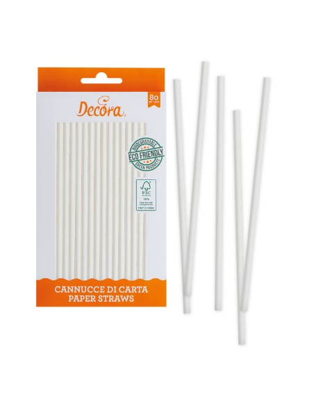 Decora Rietjes Wit -80st-