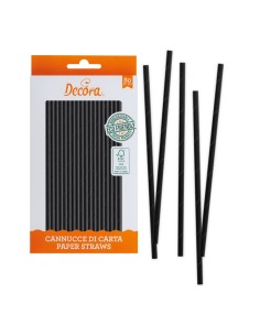 Decora Rietjes Zwart -80st-