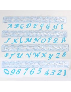 FMM Tappit Set Alfabet & Cijfers Hoofdletters Cursief