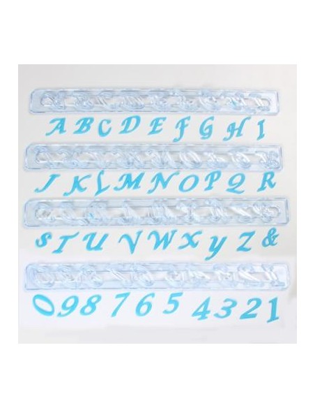 FMM Tappit Set Alfabet & Cijfers Hoofdletters Cursief