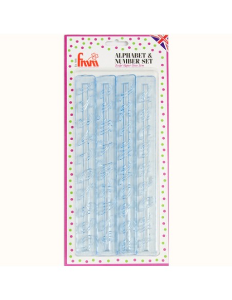FMM Tappit Set Alfabet & Cijfers Hoofdletters Cursief