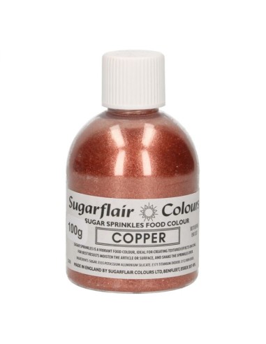 Sugarflair Gekleurde Suiker Copper -100gr- //