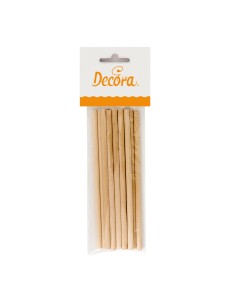 Decora Lollystokjes Hout -16cm- 12st
