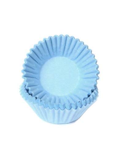 House of Marie Chocolade Baking Cups Pastel Blauw -100st-