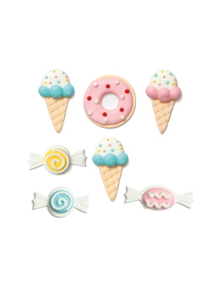 Decora Suikerdecoratie Snoep -7st-