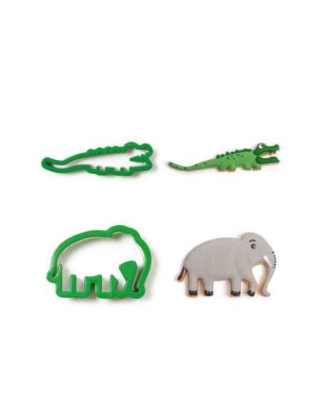 Crocodile & Elephant