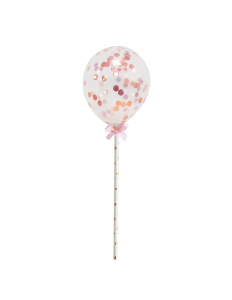 Mini Confetti Ballon Rosé Goud