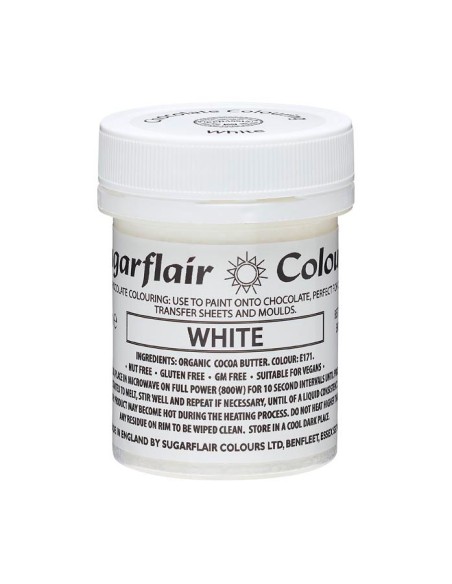 Sugarflair Chocolade Kleurstof Wit -35gr-