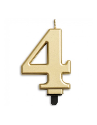 Metallic Kaars Pastel Goud Nummer 4 //