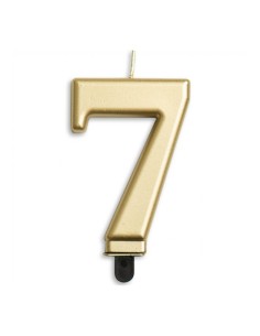 Metallic Kaars Pastel Goud Nummer 7
