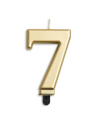 Metallic Kaars Pastel Goud Nummer 7 //