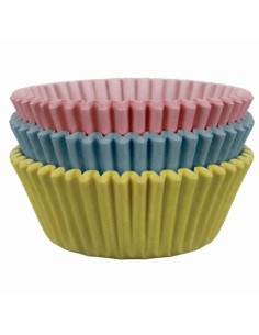 Pastel Blauw, Roze, Geel