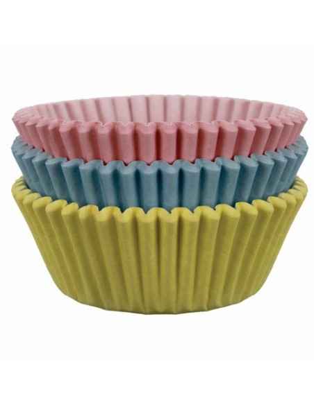 Pastel Blauw, Roze, Geel