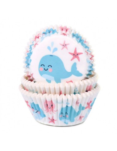 House of Marie Baking Cups Gender Reveal Walvis -48st-