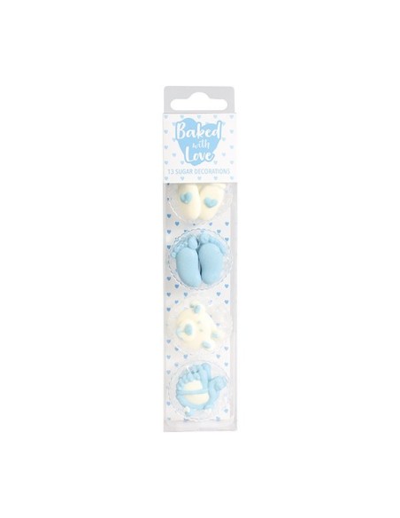 Baked with Love Suikerdecoratie Baby Jongen -13st- //