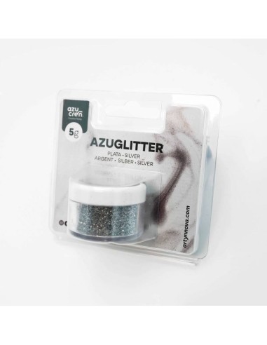 Azucren Deco Glitter Silver -5gr-