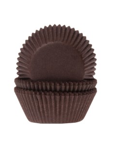 House of Marie Baking Cups Effen Bruin (50st)