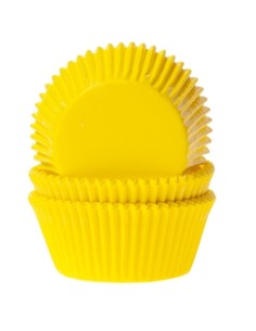 House of Marie Baking Cups Effen Geel (50st) 
