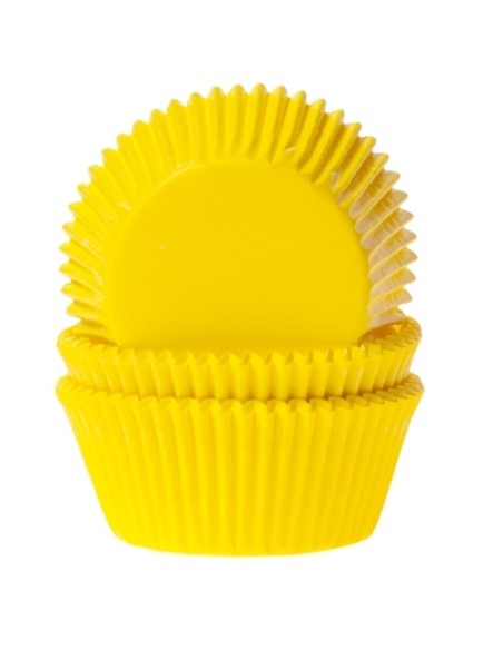 House of Marie Baking Cups Effen Geel (50st) 