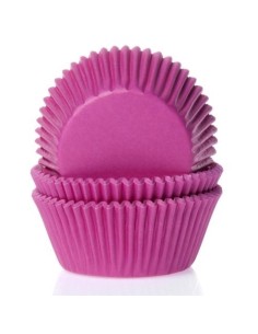 House of Marie Baking Cups Effen Fuchsia Roze (50st)