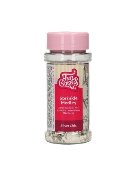 FunCakes Sprinkle Medley Silver Chic -60gr- 