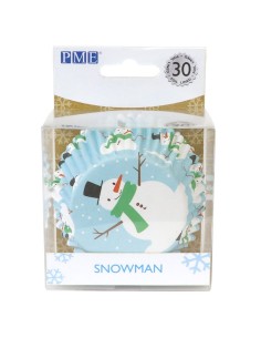 PME Folie Baking Cups Sneeuwman -30st- 2