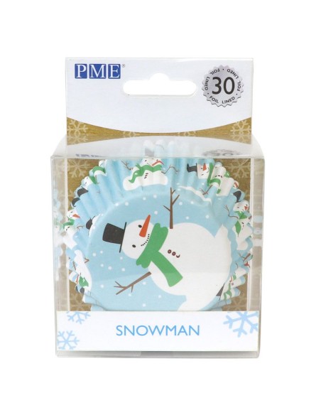 PME Folie Baking Cups Sneeuwman -30st-