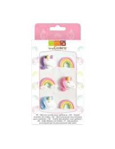 Scrapcooking Suikerdecoratie Eenhoorn -6st-